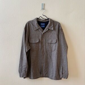 Pendleton Men's Taupe Wool Shirt Jacket